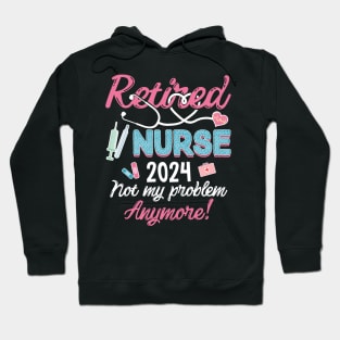 Retired Nurse est 2024 Retirement Gifts For Nurses Men Women Hoodie